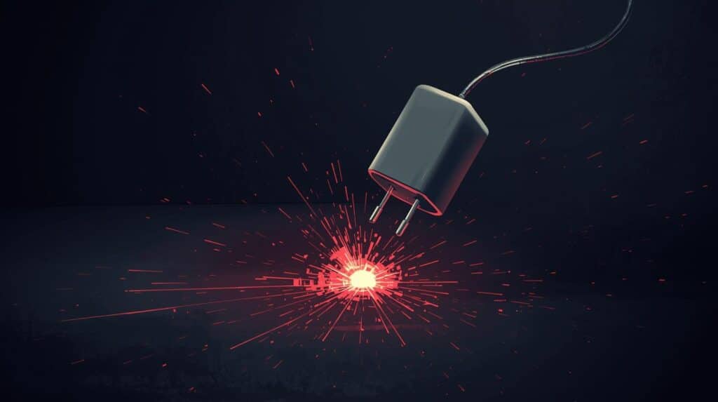 Carregador dando curto