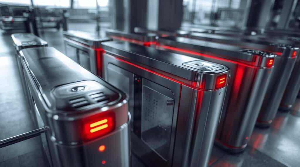 Portões eletrônicos com led vermelho