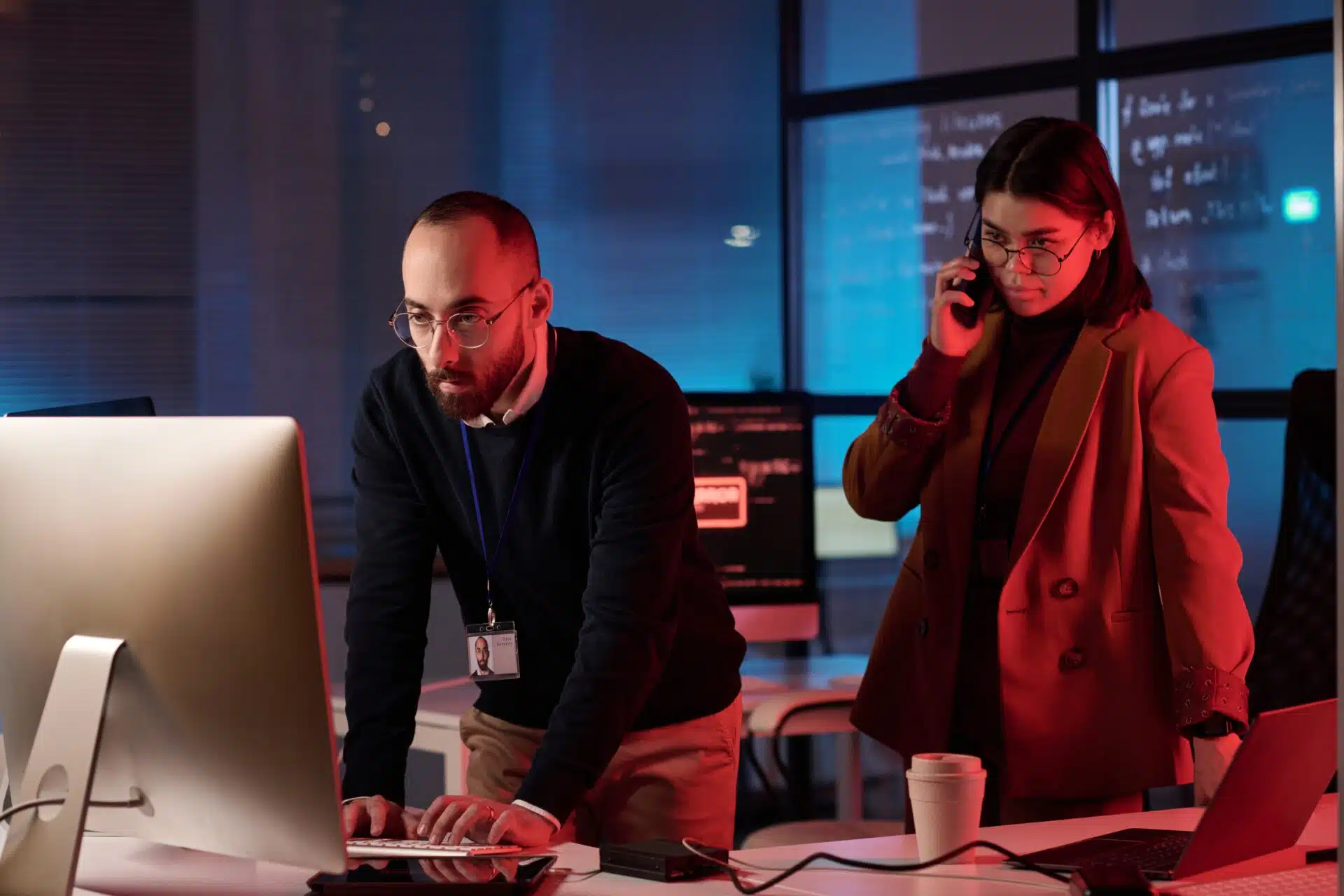 Reunião no setor de segurança