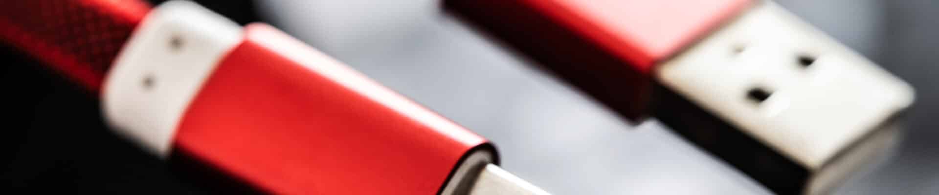 Um carregador vermelho