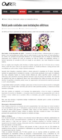 Noticia: Natal pede cuidados com instalações elétricas