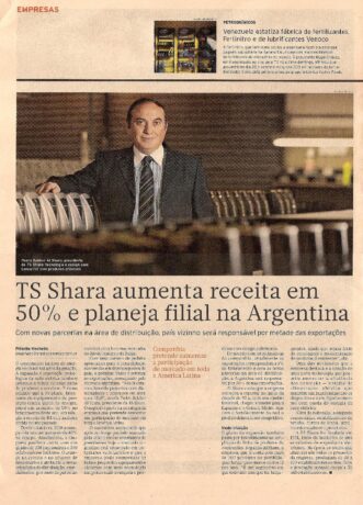 Noticia:TS Shara aumenta receita em 50% - Empresas