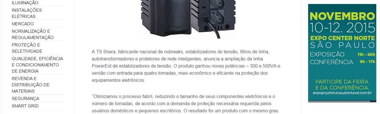 Noticia: TS Shara amplia linha de Estabilizadores - Potência