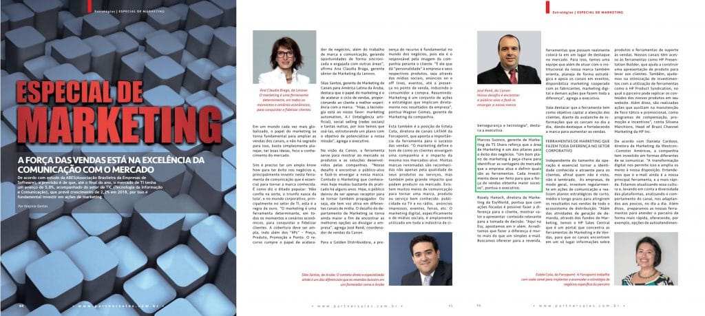 Noticia: TS Shara na Revista PartnerSales