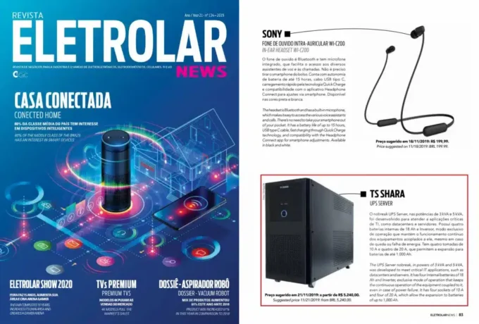 Noticia: Revista Eletrolar sobre a TS Shara
