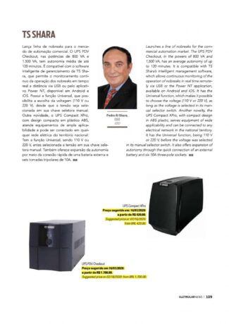 Noticia de pedro al shara com duas fotos de nobreaks