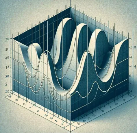 uma ilustração de IA de várias ondas senoidais