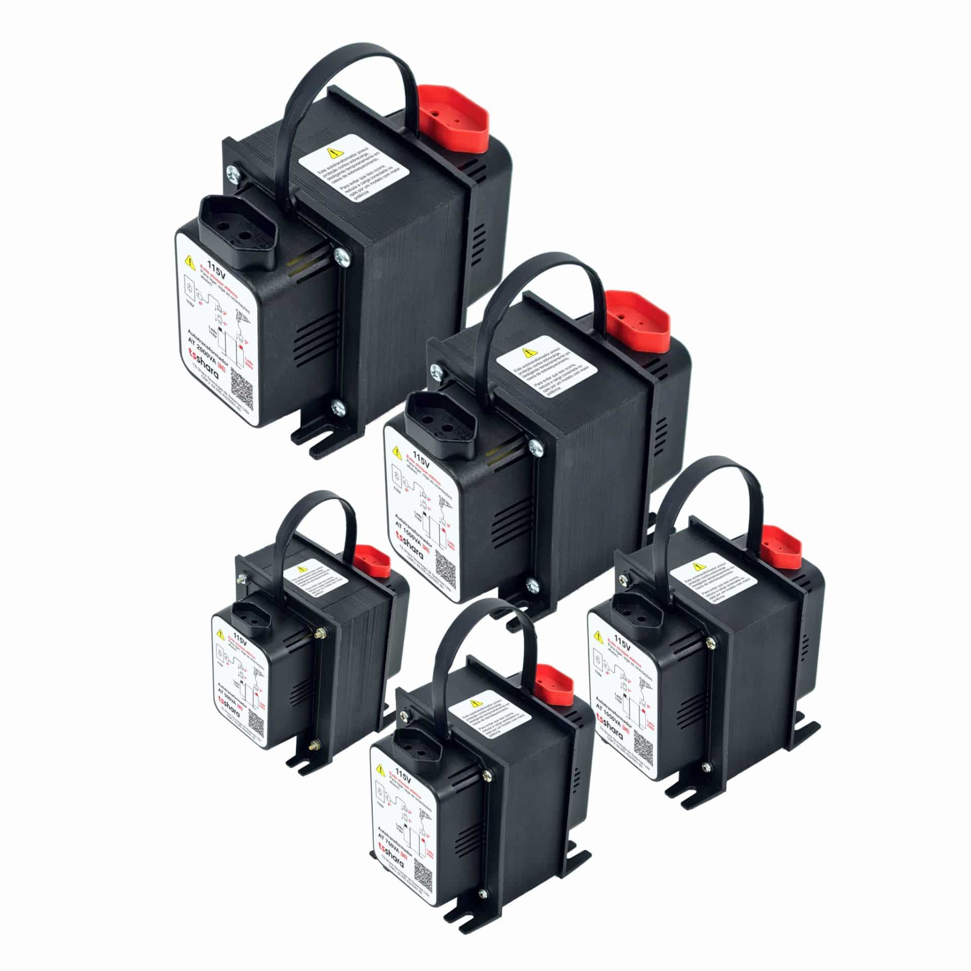 Transforme a tensão com segurança e confiabilidade! Com a linha AT-3E de autotransformadores, com 5 modelos de 500VA a 2.000VA.