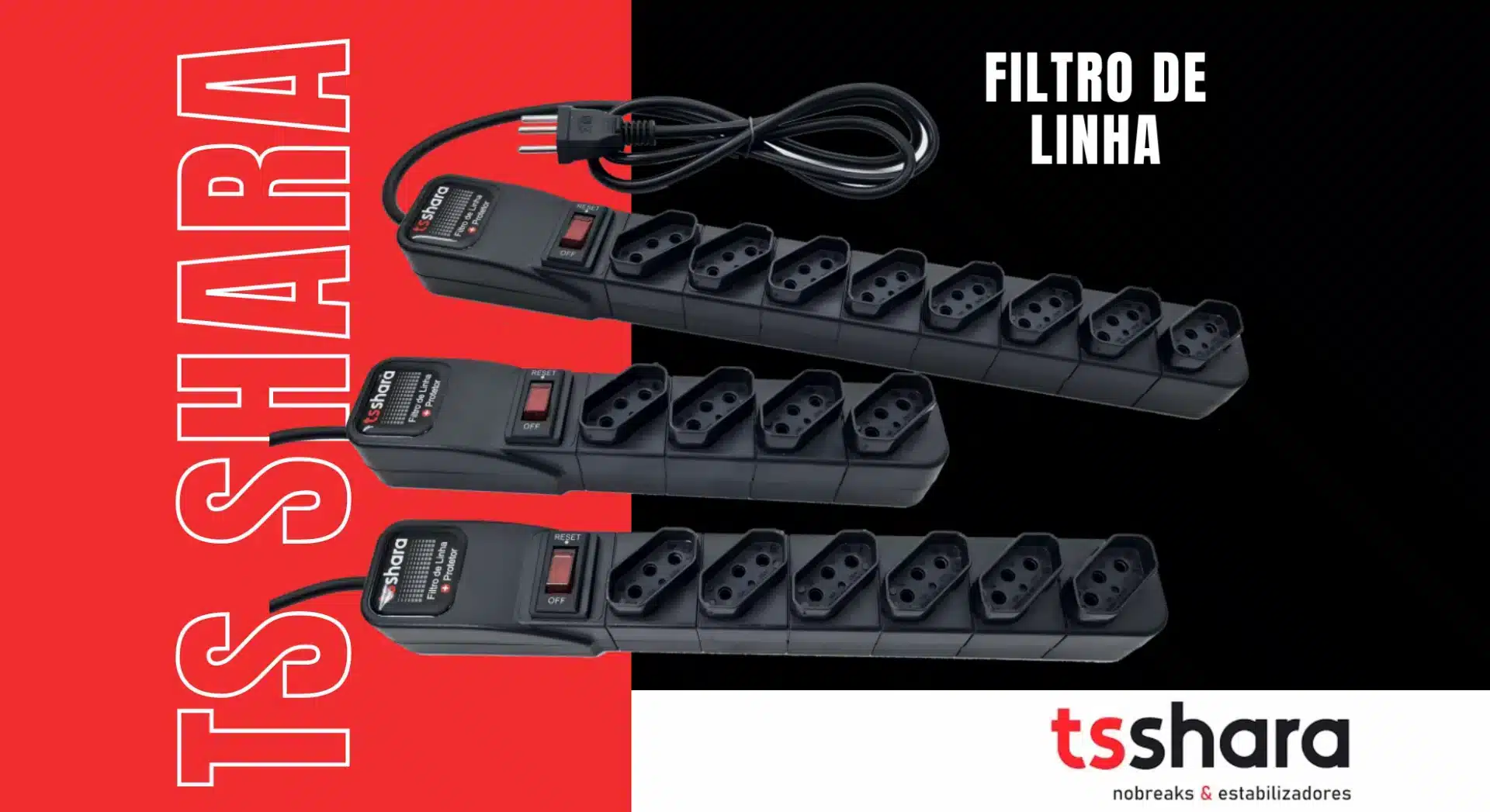 A TS Shara, fabricante nacional de nobreaks e estabilizadores de energia, inicia o ano com 3 novidades de novos modelos de filtros de linha