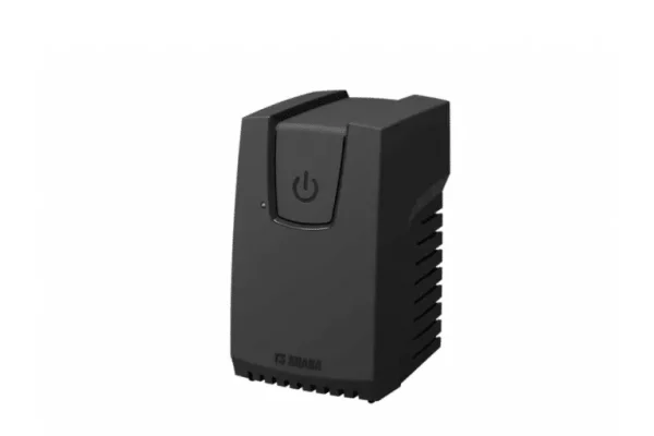 Estabilizador compacto preto Tsshara com botão liga/desliga central