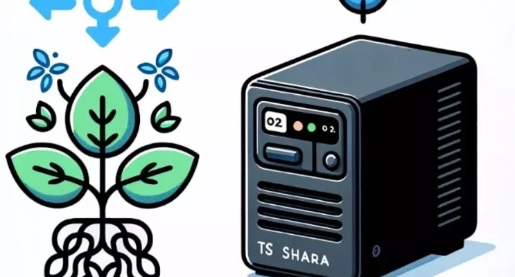 desenho de um nobreak relacionado a sustentabilidade