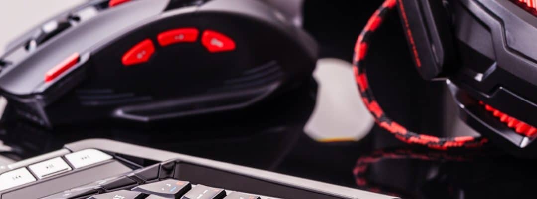 um teclado de pc gamer