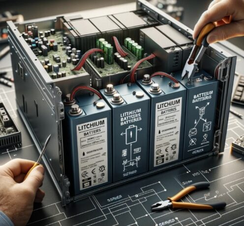 uma imagem de uma bateria de litio por dentro