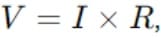 V igual IxR