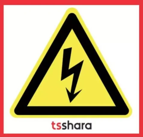 um sinal de alerta alta voltagem