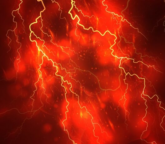 Uma imagem de IA com fundo de raios