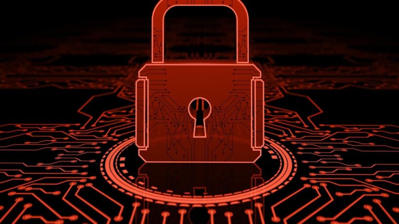 ilustração de um cadeado fechado na cor vermelha