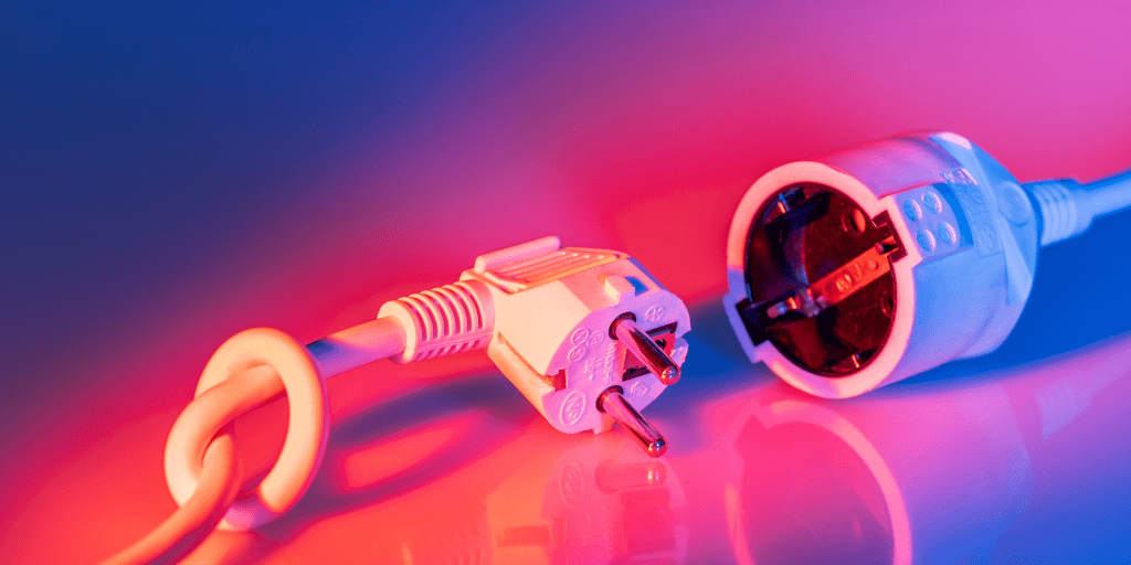 um fundo com uma lampada desconstruida