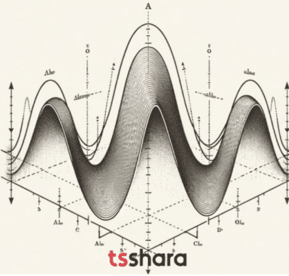 Um gráfico de ondas senoidais 