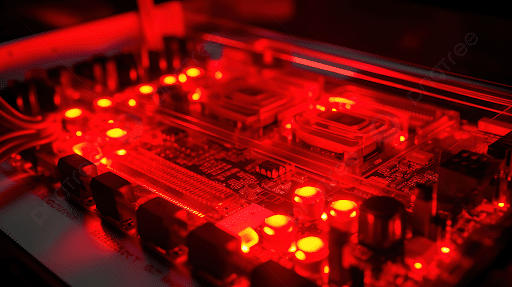 imagem de algum eletronico desmontado por dentro