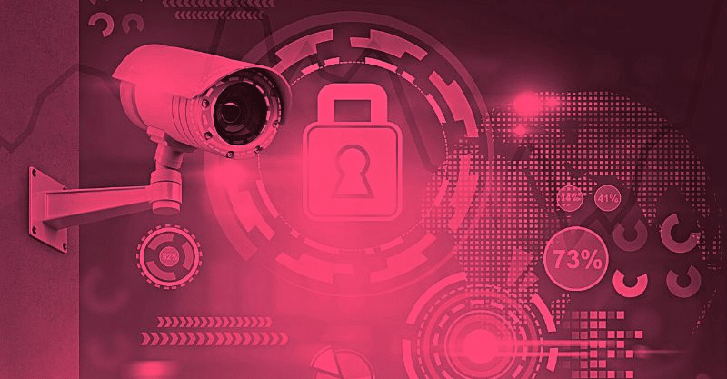 uma câmera de segurança