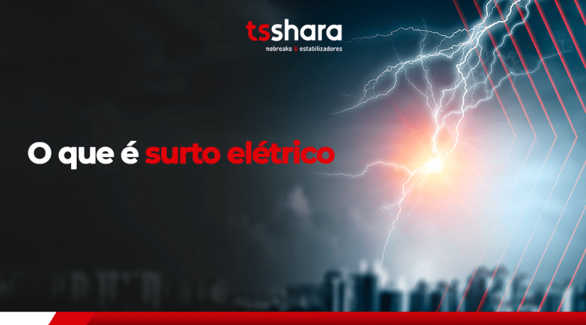 ilustração de um surto elétrico