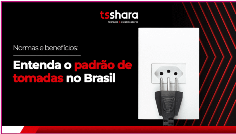 uma imagem do padrão de tomada no Brasil, como ela é