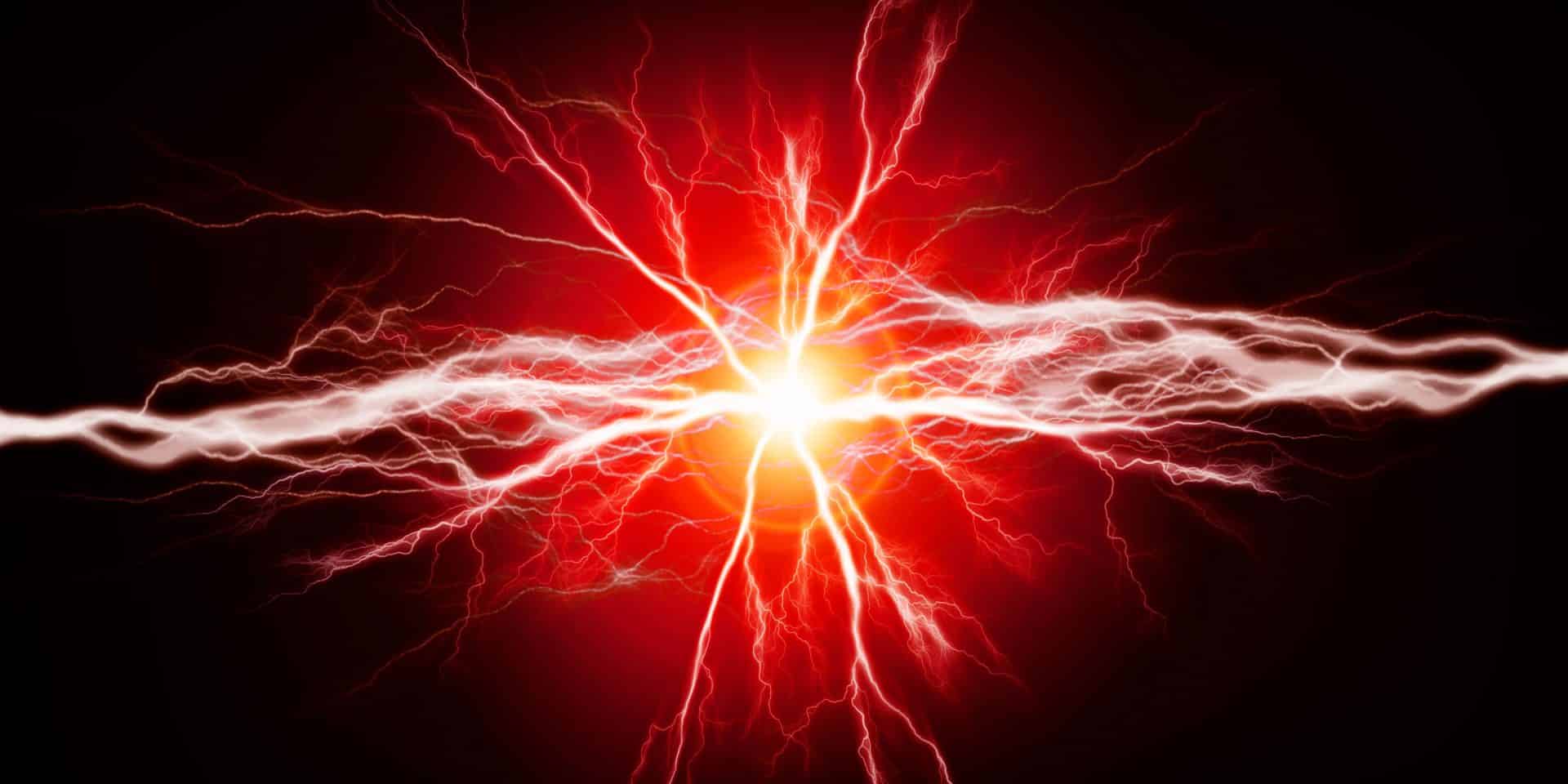 imagem ilustrativa de fios vermelhos brilhando