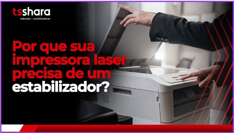 imagem de uma pessoa tirando um papel de uma impressora a laser