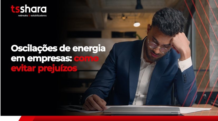 Homem preocupado analisando documentos no escritório.