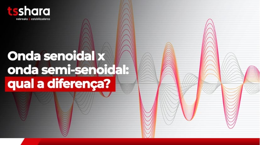 Comparação visual entre onda senoidal e semi-senoidal.