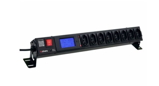 Filtro de linha profissional TS Shara com display digital e 10 tomadas.