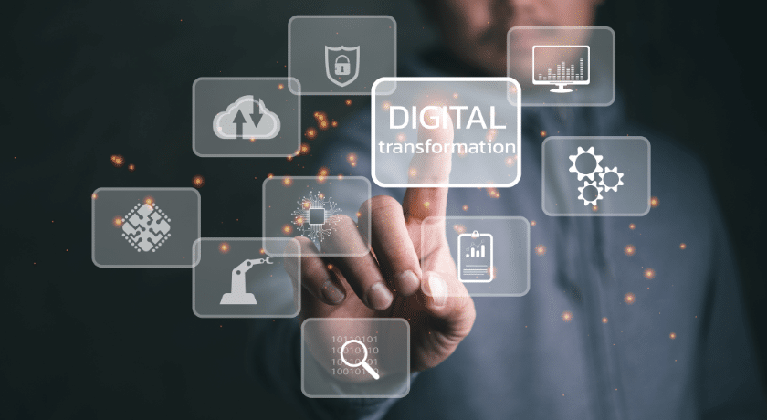 um quadro digital com um dedo clicando no icone de wifi