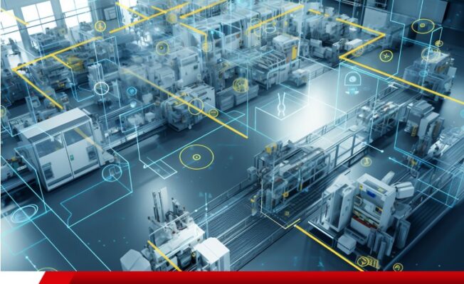 Fábrica inteligente com automação e IoT
