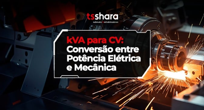 Banner sobre conversão de kVA para CV.