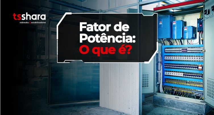 fator de potência com painel elétrico.