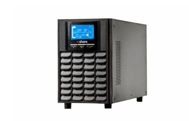 Nobreak profissional Tsshara com display digital e ventilação frontal.