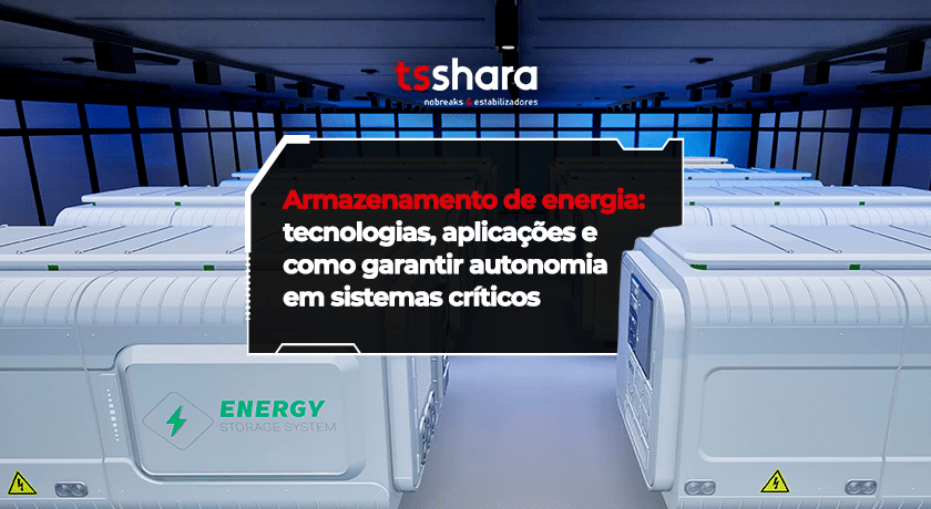 Sistemas de armazenamento de energia com baterias modulares em ambiente tecnológico