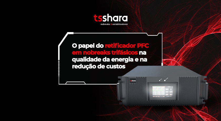 Nobreak industrial com destaque para tecnologia PFC.