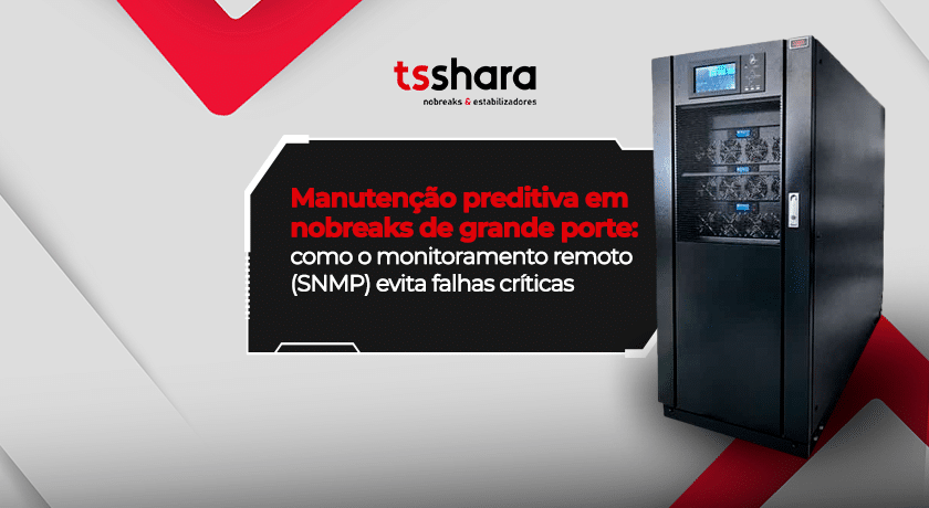 Nobreak de grande porte com monitoramento remoto SNMP
