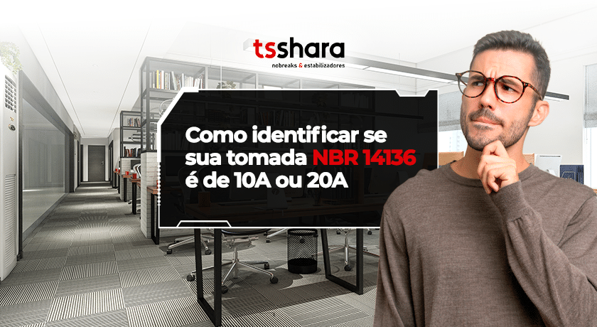 Como identificar se a tomada NBR 1436 é de 10A ou 20A.