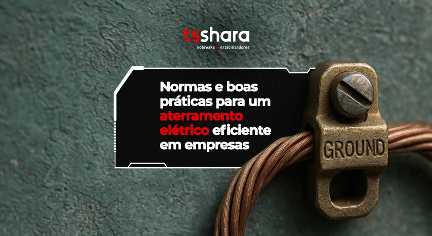 Conexão de aterramento elétrico destacando normas e boas práticas.