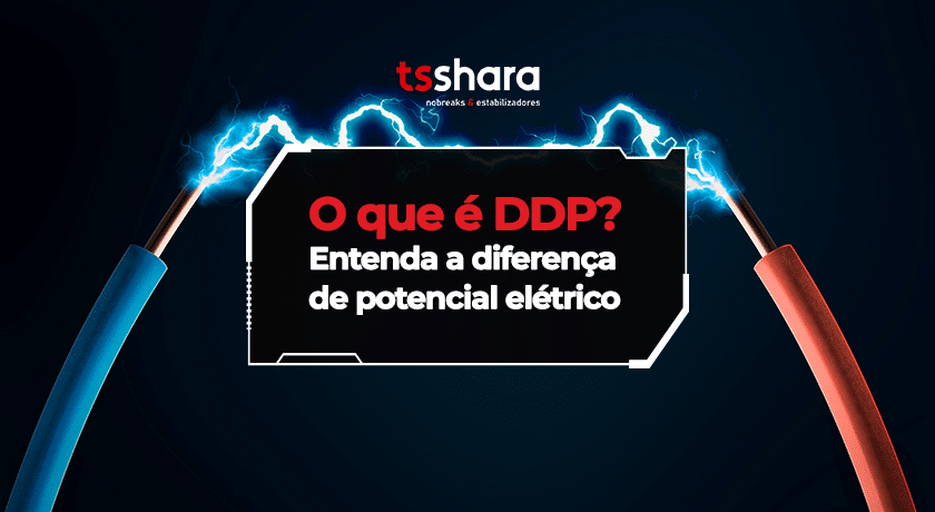 Diferença de potencial elétrico entre dois cabos energizados.