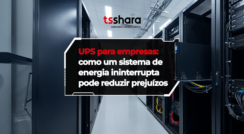 UPS corporativo instalado em data center empresarial.