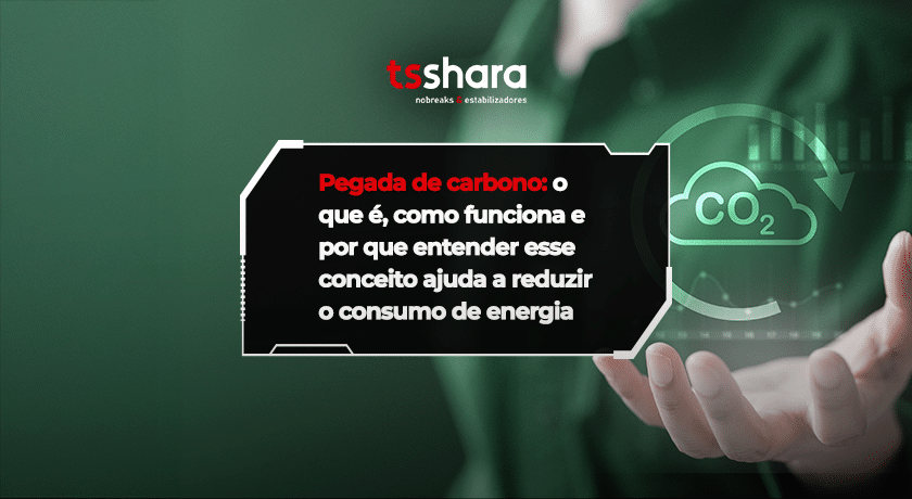Arte da TS Shara sobre pegada de carbono e CO₂