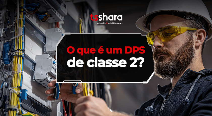 Imagem da Tsshara sobre DPS de classe 2 em painel elétrico.