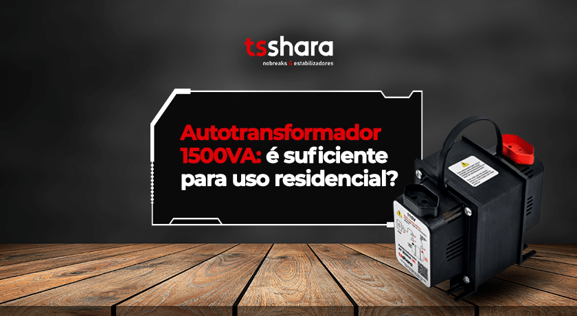 Autotransformador 1500 VA para uso residencial.